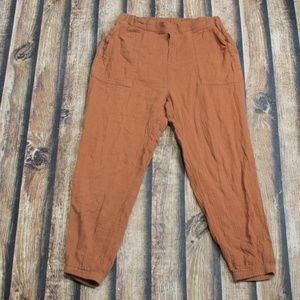 Joe Fresh Brown Muslin Pants Size Medium